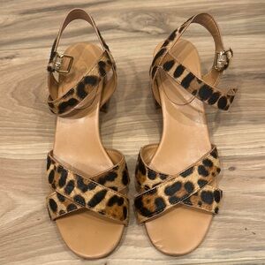 J Crew Leopard Print Women's Heels